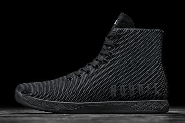 Nobull Superfabric High-Top Men's Trainers Black | Australia (IX4706)